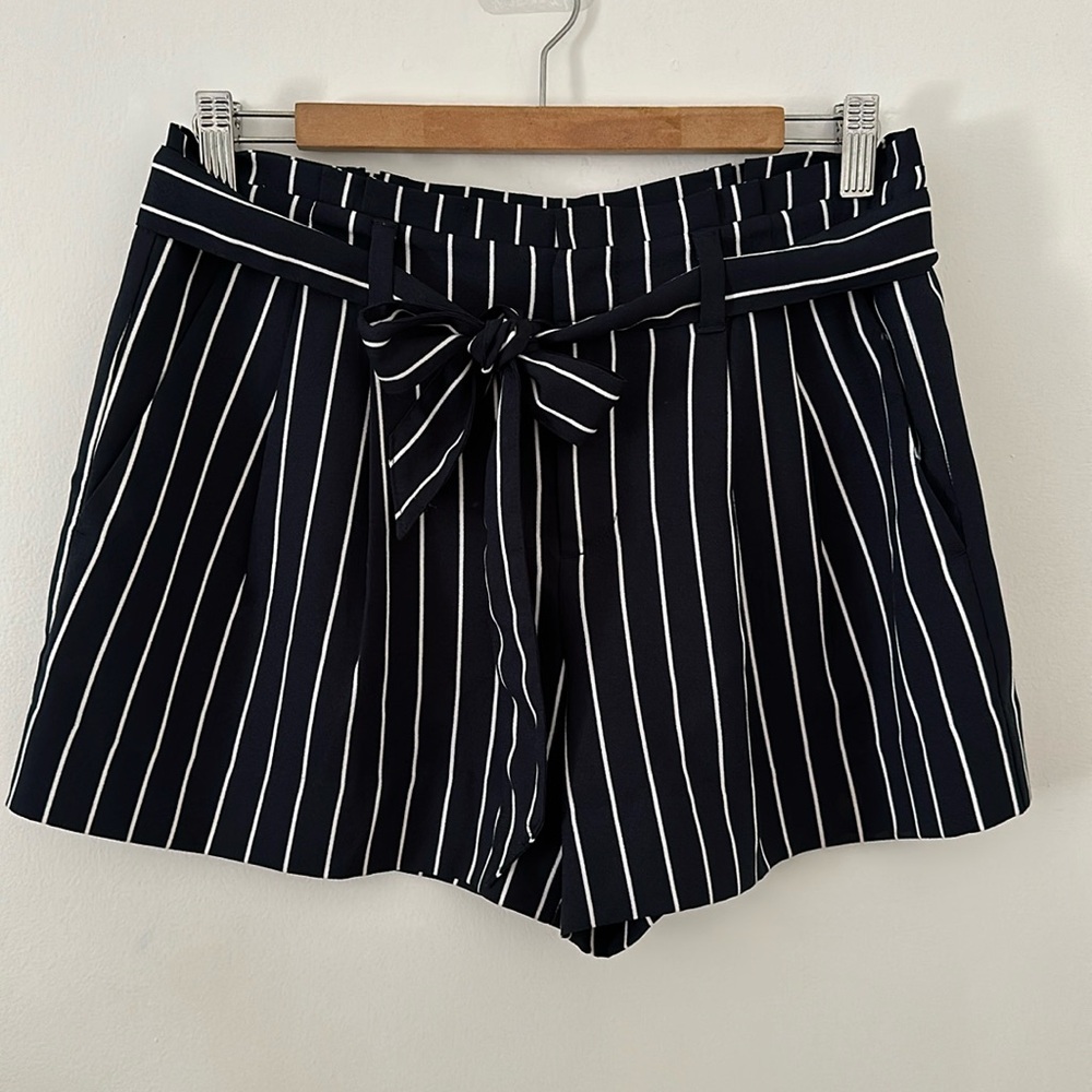 Banana Republic Navy with White Stripes 4” Shorts